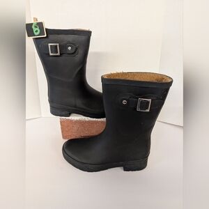 Chooka Black Rubber Boots Size 6
